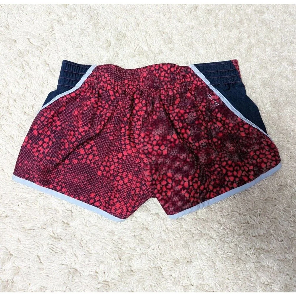 Nike Womens 3" Dash Dri-Fit Running Shorts Red Navy 576910 676 Size M Medium - Picture 4 of 9